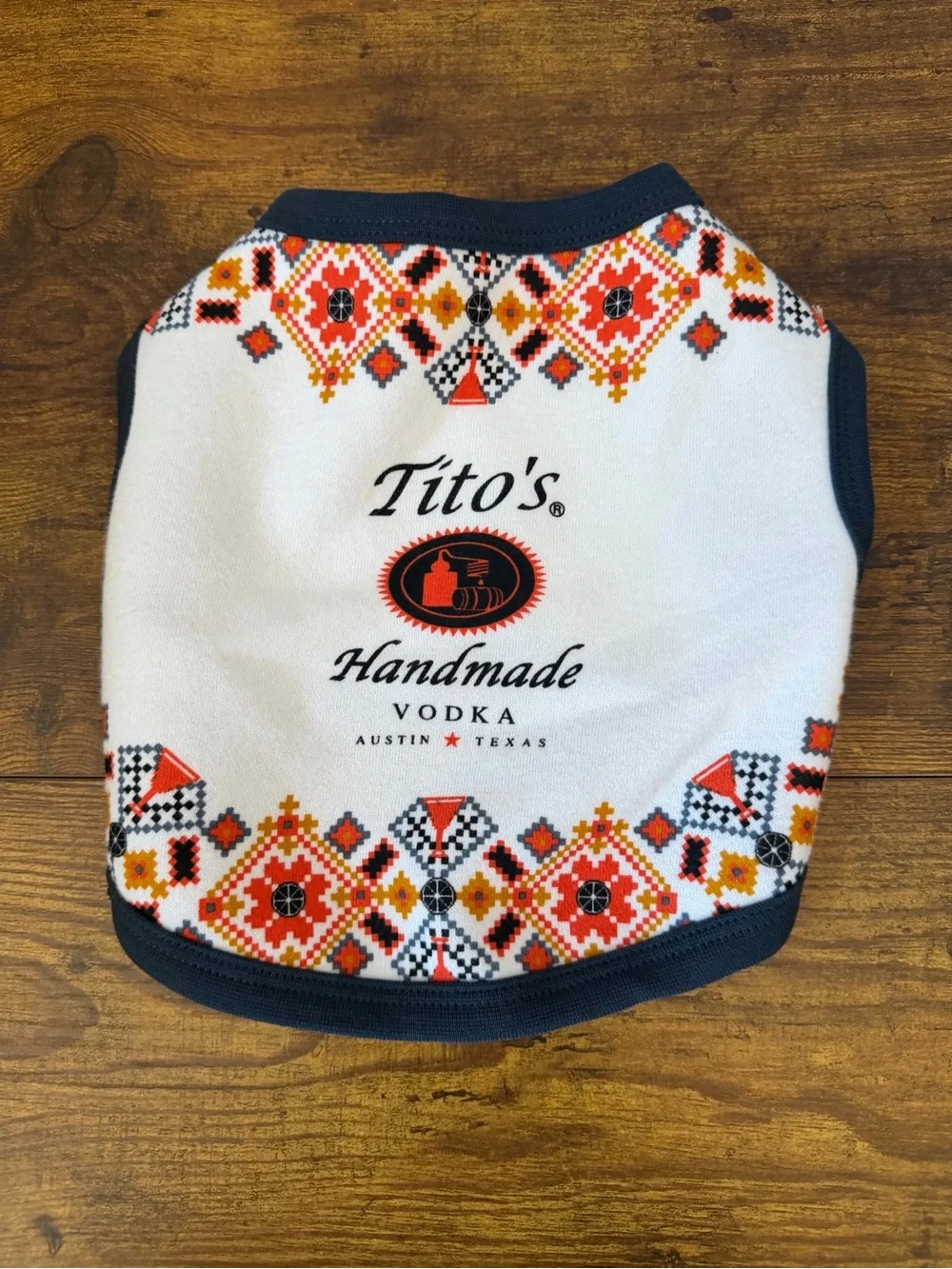 Tito’s Handmade Vodka Dog Sweater XS & Dog People Canvas Tote Promo Austin TX